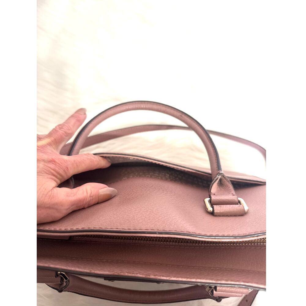 Kate Spade Lana Grove Street Satchel Pocketbook Dusty Peony Straps Leather - Picture 7 of 13